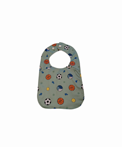 Babador impermeável Fraldadinhos Estampa Futebol