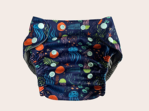 Fralda de piscina reutilizavel - Oceano