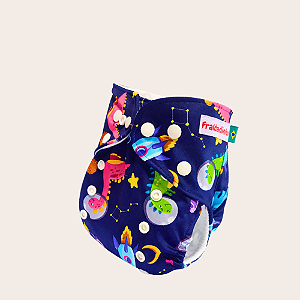 Fralda Ecológica Fraldadinhos - Dino espacial