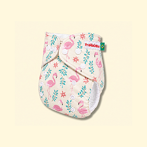 Fralda ecológica Flamingos | Coleção Fraldadinhos