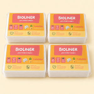 Kit 4 Pacotes | Bioliner Fraldadinhos 200 folhas