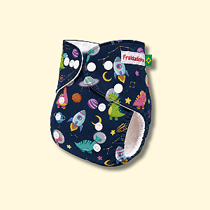 Fralda ecológica Dino Space | Coleção Fraldadinhos