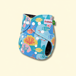 Fralda de piscina Corais | Coleção Fraldadinhos