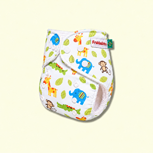 Fralda ecológica Turminha Safari | Coleção Fraldadinhos