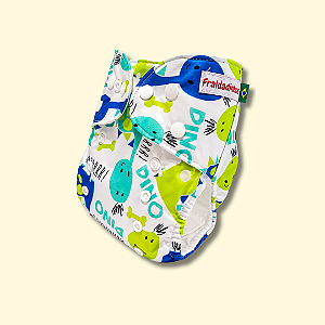 Fralda ecológica - Fraldadinhos Dino Baby