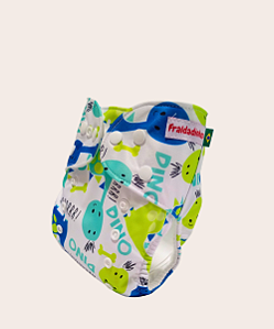 Fralda ecológica - Fraldadinhos Dino Baby