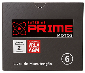 Bateria de Moto Prime 6PM 6AH