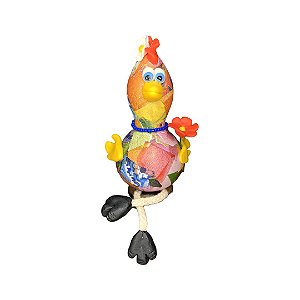 Galinha de Cabaça com Flor na Asa e Pernas – 10 a 12 cm