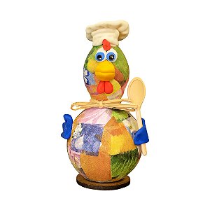 Galo em Cabaça Gourmet Chef De Cozinha– 10 a 12 cm