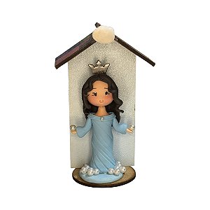 Imagem Iemanjá Biscuit Oratório MDF 15 cm