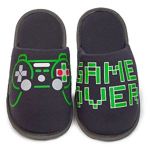 Pantufa Chinelo Quarto Game Over GG