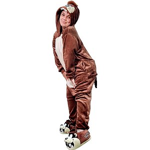 Macacao Pijama Kigurumi Taz Mania Looney Tunes M