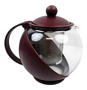 Chaleira De Vidro Com Infusor Interno 1,25l Para Chá E Café