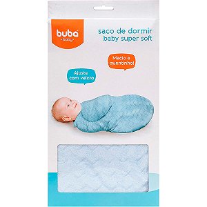 Saco De Dormir Baby Super Soft Azul Buba