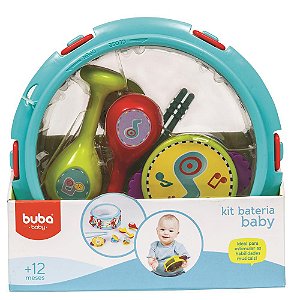 Kit Musical Infantil Bateria Baby Buba