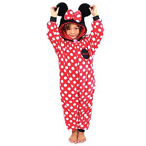 Macacão Kigurumi Infantil 3 A 4 Anos Minnie