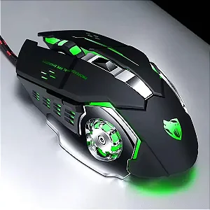 Mouse Gamer com Fio USB 3200DPI V6 - T-Wolf