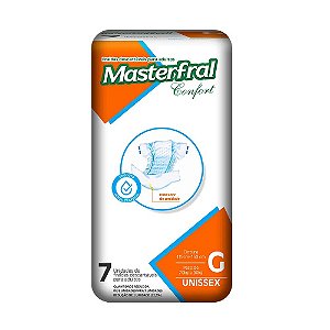 Fralda Geriátrica MASTERFRAL CONFORT G - FARDO COM 56 TIRAS