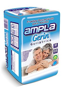 Fralda Geriátrica AMPLA GERIN M - FARDO COM 80 TIRAS