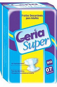 FARDO DE FRALDAS GERIA SUPER COM 12 PACOTES TAM: XG
