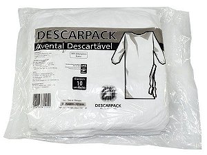 Avental Descartável Especial DESCARPACK - Embalagem com 10 unidades