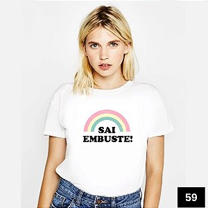 Camiseta Feminina com Frase - Branca