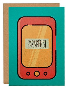 Cartão Parabéns smartphone