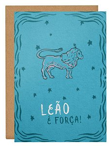 Cartão Horóscopo Leão