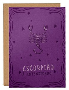 Cartão Horóscopo Escorpião
