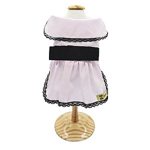 Vestido Pet para Cães Lux Laço Chanel Alta Qualidade Petisco