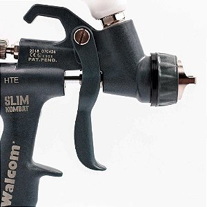 Pistola de pintura Walcom Slim Kombat HTE Bico 1.3 mm feita em Kevlar com maleta - Walcom