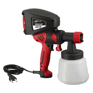 Pistola pulverizadora elet air plus spray 450 c/mot elet 450W 1L man  - Schulz