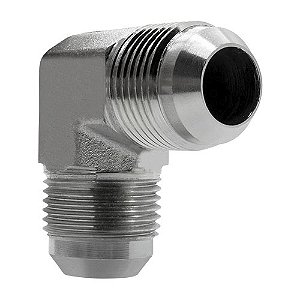 Cotovelo união JIC 37 em Aço Inox 316
