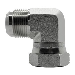 Cotovelo JIC 37º com Fêmea Giratória em Aço Inox 316