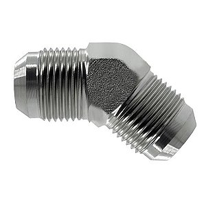Cotovelo 45º Macho JIC 37 em Aço Inox 316