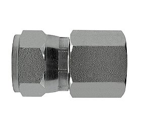 Adaptador Fêmea Giratória JIC 37 em Aço Inox 316