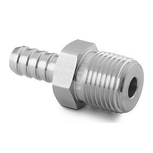 Adaptador NPT para Mangueira em Aço Inox 316