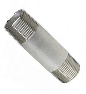 Niple Longo NPT em Aço Inox 316