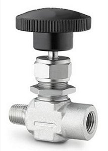 Válvula Agulha Macho Fêmea NPT 1000PSI em Aço Inox 316
