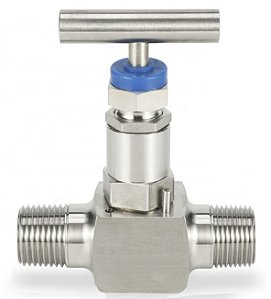 Válvula Agulha Macho NPT 6500 PSI em Aço Inox 316
