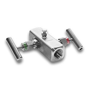 Manifold 2 vias Fêmea NPT 6500 PSI Inox 316