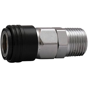 Engate Rápido Capa Preta, Rosca Macho