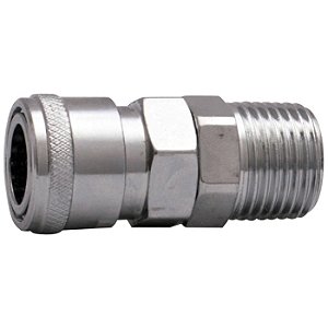 Engate Rápido Macho Com Esfera Niquelado