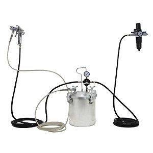 Conjunto de Pintura Tanque de Pressão 10 Litros Sem Agitador Com Pistola de Pintura