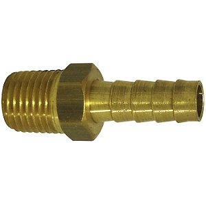 Espigão Fixo Latão Para Mangueira Rosca Macho NPT