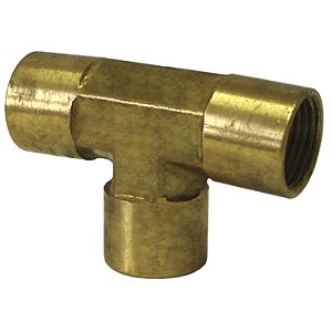 Te Fêmea Latão NPT