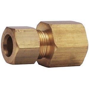 União Fêmea em Latão Tubo x Rosca
