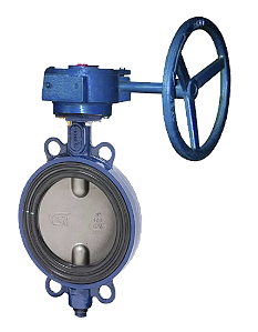 Válvula Borboleta Wafer Classe 150 com Caixa Redutora CSR | 1.1/2” a 36”