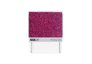 Carimbo Glitter Rosa Escuro