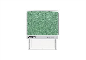 Carimbo Glitter Verde Pastel